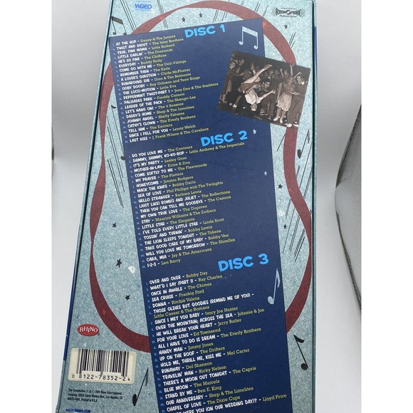 WQED Rhino Attractions Rock, Rhythm & Doo Woo Rock n Roll Retro CD Set - Picture 2 of 8